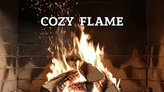 Deep Sleep Fireplace with Crackling Wood Sounds &bull; Dark Screen &bull; 10 Hours ASMR