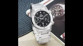 Мужские наручные часы Hublot Classic Fusion Silver-Black New