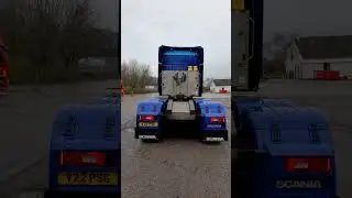 stunning scania V8 today at skiach Filling Station