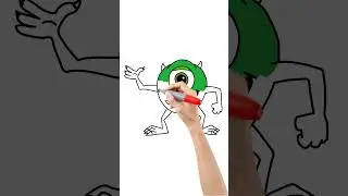 How To Draw Mike Wazowski From Monsters Inc. | Draw Monster Step By Step |Halloween Drawing