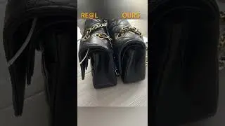 real vs fake Chanel Classic Double Flap Quilted Caviar#chanel #shorts  #bag