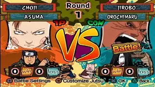 naruto ultimate ninja 5 Choji vs Jirobo