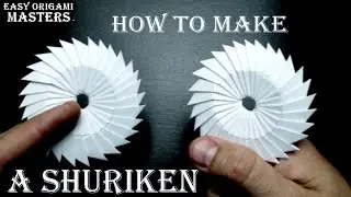 How to make a shuriken out of paper  Ninja weapons. (Easy Origami Masters)