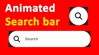 Search bar – JS animated Search bar - JS Mini Project