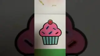 Cupcake coloring vs bleed thru #art #coloringadventure #colorart #color #asmr #asmrcolor