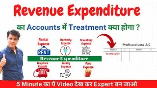 Revenue Expenditure का Accounts में Treatment  क्या होगा | In Hindi | Basic Accounting Terms