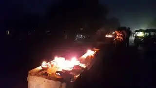 রামনবমীতে করদহ নদীর ঘাট। পুনর্ভবা নদী।।