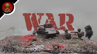 WWII Stop Motion Battle! Handcrafted Panzer IV vs T70 &ndash; Epic Miniature Diorama