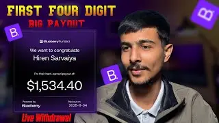 First Four Digit Payout From BLUEBERRY FUNDED || Live Payout Withdrawal Proof 