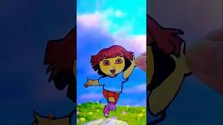 Dora Paper Craft and Art #satisfying #shorts #viralshorts