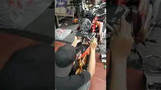 PEMASANGAN LAMPU DAYMAKER DI MOTOR VIXION LAMA