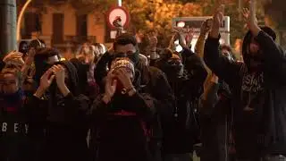 Police, protesters clash in Catalonia for 3rd night