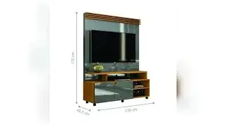 Review: Home com Nichos Liberdade Cinza Perolizado Tauari Cinza Perolizado Tauari