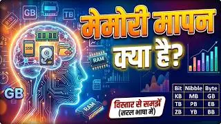 मेमोरी मापन क्या है? | What is Memory Measurement in Hindi | Bit, Byte, KB, MB, GB, TB Explained