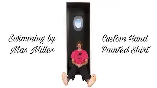 Swimming by Mac Miller Custom Hand Painted Shirt