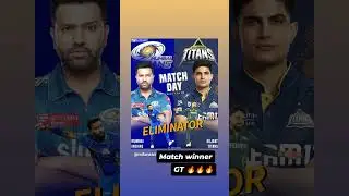 GT vs MI Eliminator💥 match winner 🏆🎉🏆 #rap #ipl #cricket #shorts