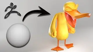 Sculpting Stylized Duck in ZBRUSH | Beginner Friendly Tutorial | Sam George