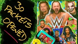Topps WWE The Road To WrestleMania Official Sticker Collection 2021 (30 Packs Opened )