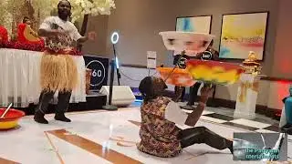 Enoch The PartyMan.  Uk African Acrobats Cultural Variety @ wedding performance