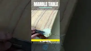 Let's DIY MARBLE DAMAGE RESTORE | marble table restore | stone damage repairing #howto #diy