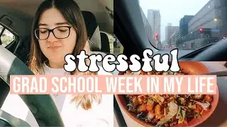 GRAD SCHOOL WEEK IN THE LIFE MSW STUDENT | clinical placement interviews, essays, internship