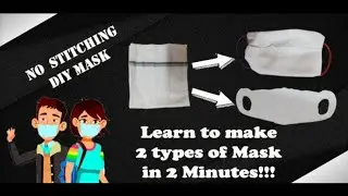 No stitching/ sewing face masks| DIY mask tutorial | How to make face mask at home