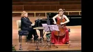 Xavier Montsalvatge : Sonata Concertante Suzana Stefanovic, cello, Tamara Stefanovich , piano
