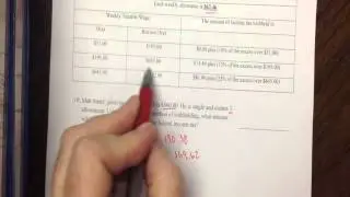 Federal Income Tax Percentage Method