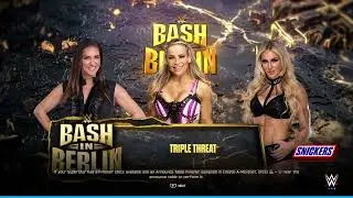WWE 2K25 (1) Triple Threat Match (1) Triple Threat Tag Team Match (1) Tag Team Match.