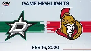 NHL Highlights | Stars vs Senators &ndash; Feb. 16, 2020