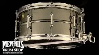 Ludwig 14 x 6.5 Hammered Black Beauty Super Sensitive Snare Drum - 360