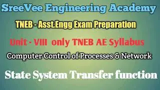 State system Transfer function - Control system- Computer control process - TNEB AE exam preparatio