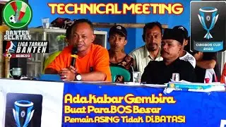Technical Meeting CIBOBOS CUP Ke 28 2022~Sambutan ketua panitia pelaksana