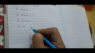 am - words in English - Day 7