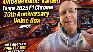 Unbelievable Value!! - Topps 2025 F1 Chrome 75th Anniversary Value Box Unboxing