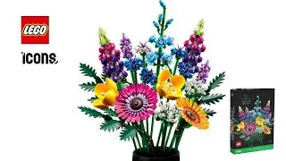 Lego Icons 10313 Wildflower Bouquet Speed Build