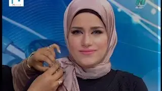خبيرة التجميل ولفات الطرح فرح اسامة و احدث لفات الحجاب 2015 ..برنامج دانتيل