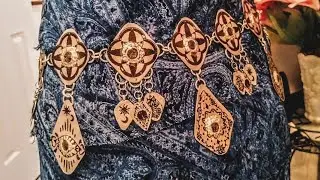 Antique Inspired Gypsy Bellydance Belt for Sale