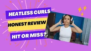 Trying heatless curls and here's my honest review | How to do heatless curls at home #review #hairdo