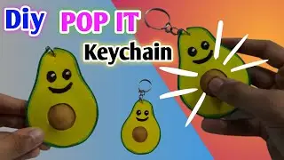 #105| DIY Avocado pop it keychains | how to make popit fidget keychains | diy pop it keychain