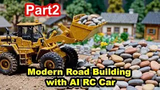 Modern Road Building with AI RC Car [ Part 2 ] 🚧🤖| Sokna RC