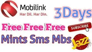Mobilink jazz free Mints,SmS and MBS by Sanjrani tech