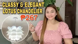 DIY Lotus Flower Chandelier l Assembling l CLASSY & ELEGANT l Budget friendly l Heartjem Vlogs
