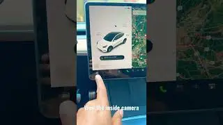 Как посмотреть камеру салона Tesla изнутри #tesla #shorts