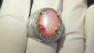 Natural Star Pink Sapphire 5.62 crt