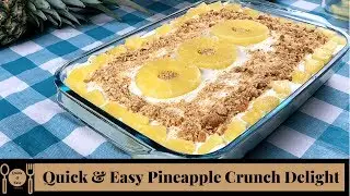 Best Pineapple Crunch Delight with Biscuits - No Bake | Food Feast by Fatima