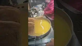Making process of breads in huge amount of oil