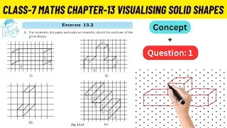 Class 7 Maths Chapter 13 Visualising Solid Shapes NCERT Exercise 13.2 Q1 Solved #class7maths