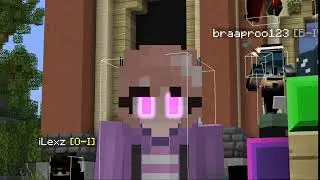 Astolfo with Glowing eyes in Minecraft