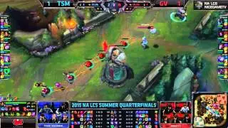 2015 NA LCS SUMMER PLAY OFF QUARTER FINAL GV vs TSM 3경기 150810